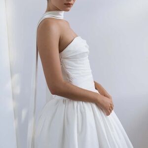 Jenny Yoo Satin Bridal Scarf